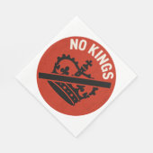 Keine Könige Protest Symbol Serviette (Ecke)