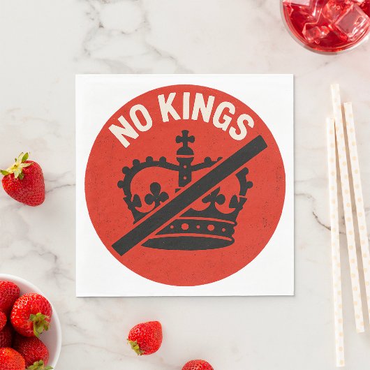 Keine Könige Protest Symbol Serviette