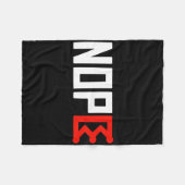 Keine Könige Protest Zeichen horizontal Fleecedecke (Vorderseite (Horizontal))