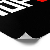 Keine Könige Protest Zeichen horizontal Poster (Ecke)