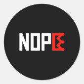 Keine Könige Protest Zeichen horizontal Runder Aufkleber (Vorderseite)