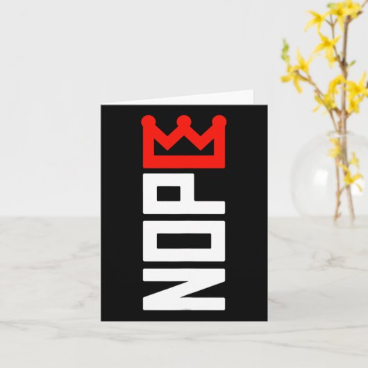 Keine Könige Protest Zeichen vertikal Karte (Gelbe Blume)