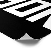 Keine Könige Protest Zeichen vertikal Poster (Ecke)