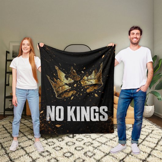 Keine Könige protestieren Fleecedecke