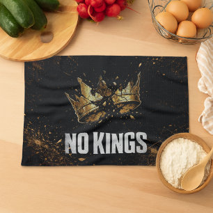 Keine Könige protestieren Geschirrtuch
