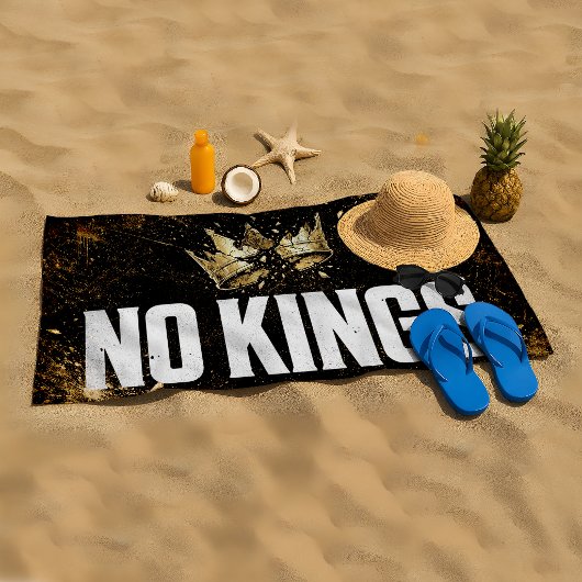 Keine Könige protestieren Strandtuch