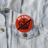 Keine Könige Protestsymbol Button (Beispiel)