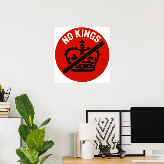 Keine Könige Protestsymbol Poster
