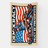 Keine Könige Rettete Demokratie Banner (Vertikal)