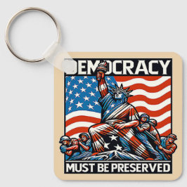 Keine Könige Rettete Demokratie Schlüsselanhänger