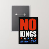 Keine Könige seit 1776 Button (Vorderseite/Rückseite)