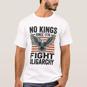 Keine Könige seit 1776 Patrioten-Adler Vintage-Shi T-Shirt