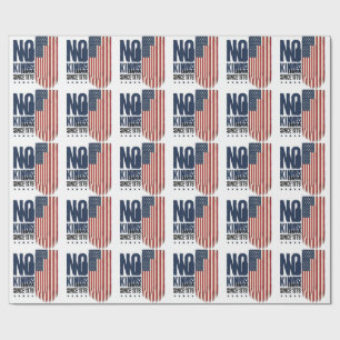 Keine Könige seit 1776 Patrioten-Flag-Shirt-Design Geschenkpapier