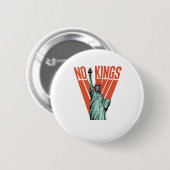 Keine Könige Statue Des Protests Amerikanischer Kl Button (Vorne & Hinten)