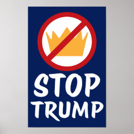 KEINE KÖNIGE STOPP TRUMP Anti-Trump | RYBl | Prote Poster