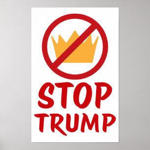 KEINE KÖNIGE STOPPEN TRUMP Anti-Trump RYW Prot Poster