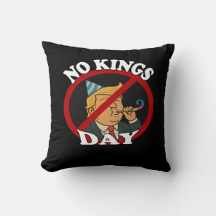 Keine Könige Tag Vintage Klassisches Grafikdesign Kissen