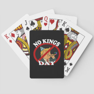 Keine Könige Tag Vintage Klassisches Grafikdesign Spielkarten