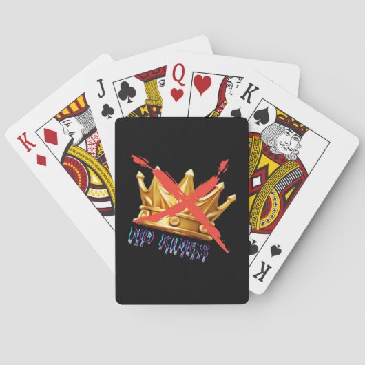 Keine Könige Trendy Design Spielkarten (Rückseite)
