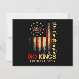 Keine Könige Vintage America Flagge 1776 18. Oktob