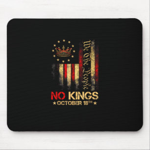 Keine Könige Vintage Amerika-Flagge 1776 Mousepad