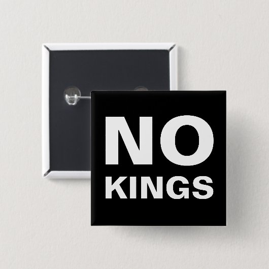 Keine Könige wagen Protest Button (Vorne & Hinten)