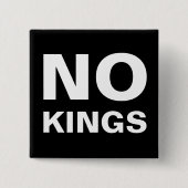 Keine Könige wagen Protest Button (Vorderseite)