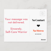 Keine Kontaktaufnahme - Hoover Erinnerung Postkart Postkarte (Rückseite)