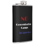 Keine Konzentrationslager in Amerika Flachmann (Rechts)