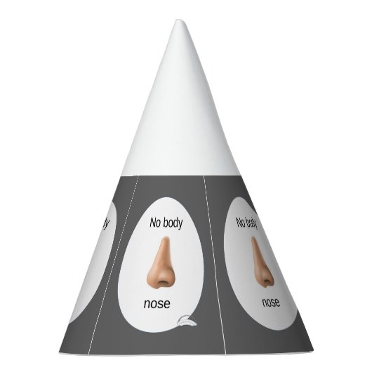 Keine Körpernase Partyhütchen (Rechts)