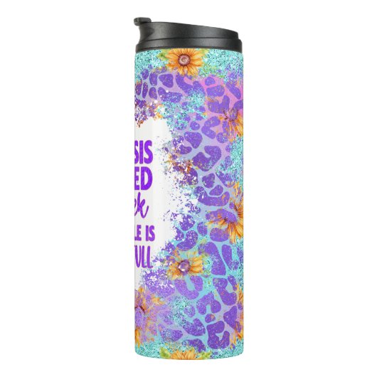 Keine Krise erlaubt... Sassy Sarcastic Zitat Thermosbecher (Nach rechts gedreht)