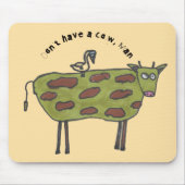 Keine Kuh, Mann. Mousepad (Vorne)