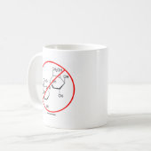 Keine Laktose (Lactoseunverträglichkeit) Kaffeetasse (Vorderseite Links)
