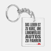 keine langweilige Autos Schlüsselanhänger (Vorderseite links)