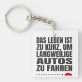 keine langweilige Autos Schlüsselanhänger (Vorderseite)