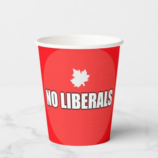 KEINE LIBERALEN PAPPBECHER (Rückseite)