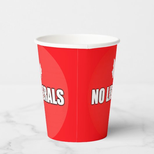 KEINE LIBERALEN PAPPBECHER (Rechts)