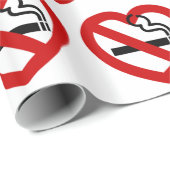 Keine Liebe für das Rauchen Geschenkpapier (Rolleneckpunkt)