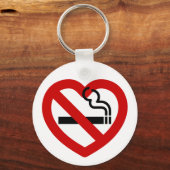 Keine Liebe für das Rauchen Schlüsselanhänger (Vorderseite)