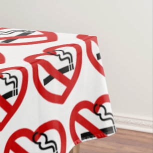 Keine Liebe für das Rauchen Tischdecke