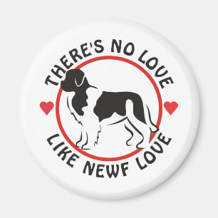 Keine Liebe mögen Newf Liebe-Landseer Magnet