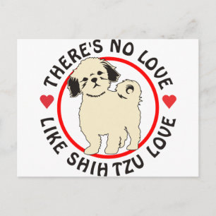Keine Liebe wie Shih Tzu Liebe-Puppy Postkarte