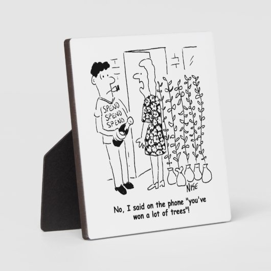 Keine Lotterie gewinnen - Stattdessen Bäume gewinn Fotoplatte (Vorderseite)