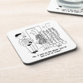 Keine Lotterie gewinnen - Stattdessen Bäume gewinn Getränkeuntersetzer (Linke Seite)