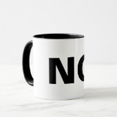 Keine lustige Schlammkaffee Tasse Geschenk Idee (Vorderseite Links)