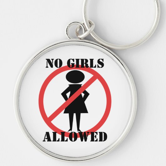 Keine Mädchen erlaubt Schlüsselanhänger (Vorne)