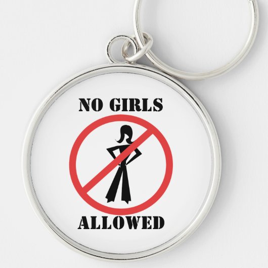 Keine Mädchen erlaubt Schlüsselanhänger (Vorne)