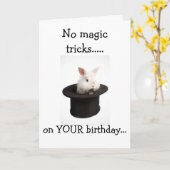 KEINE MAGIC TRICKS AUS DIESEM BUNNY BIRTHDAY WÜNSC KARTE (Gelbe Blume)