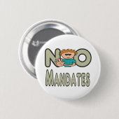 Keine Mandate Button (Vorne & Hinten)