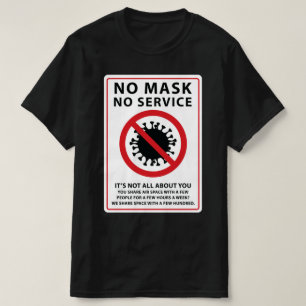 Keine Maske für gemeinsame Flugverbindung T-Shirt